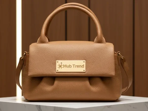 The Icon Luxury Genuine Leather Handbag by Hub Trend